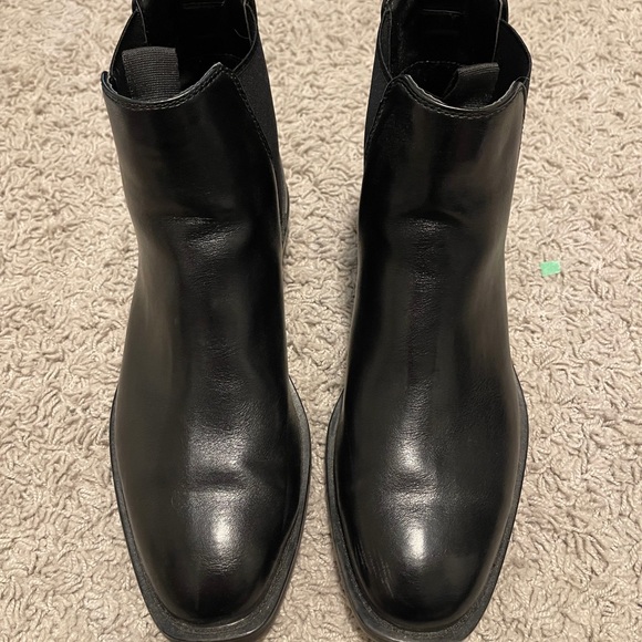Call it spring black leather Chelsea boots - Picture 3 of 4